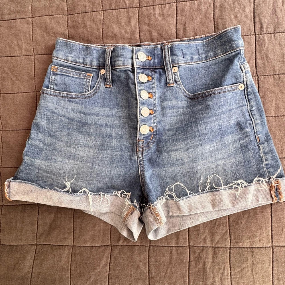 Madewell Denim Button-Fly Shorts